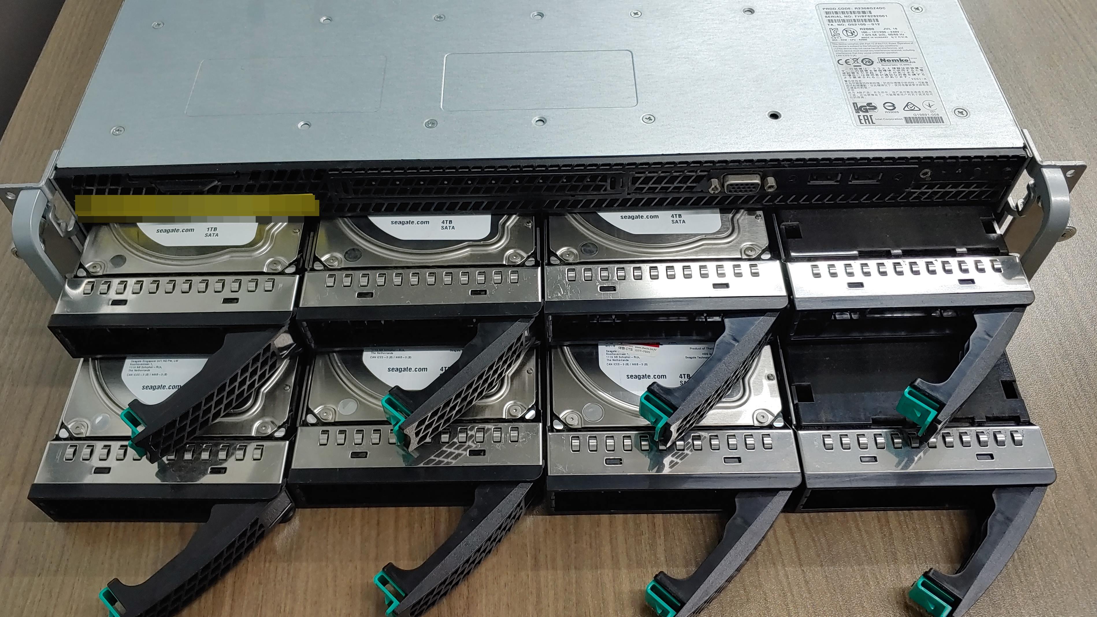 인텔 R2308GZ4GC 서버 시스템 데이터 복구