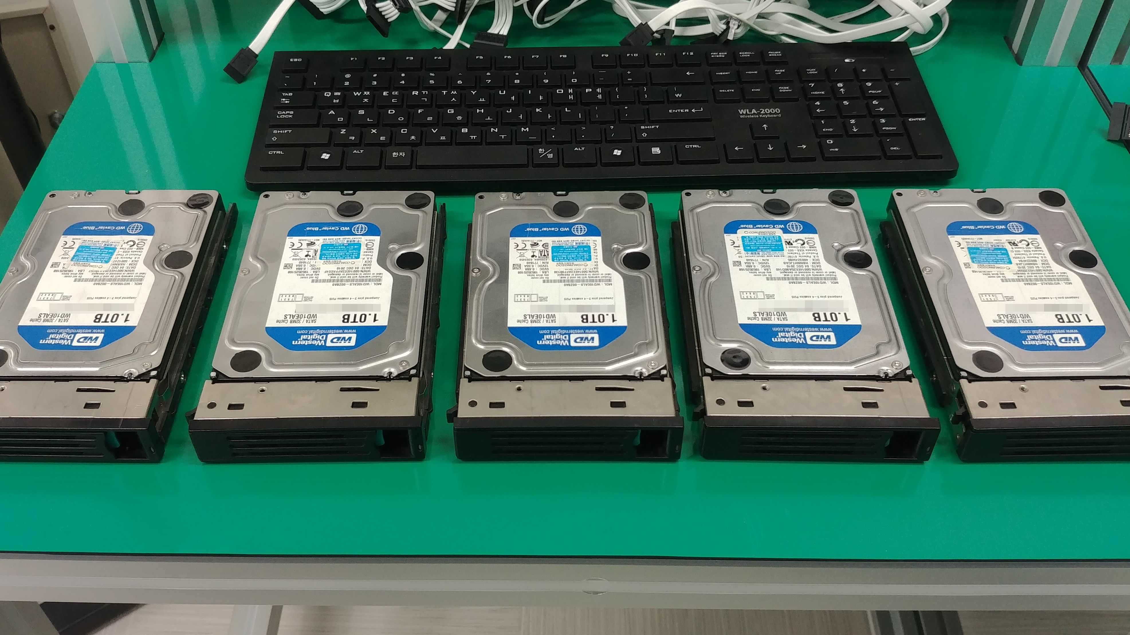 1TB 5개로 구성된 조립 서버 복구